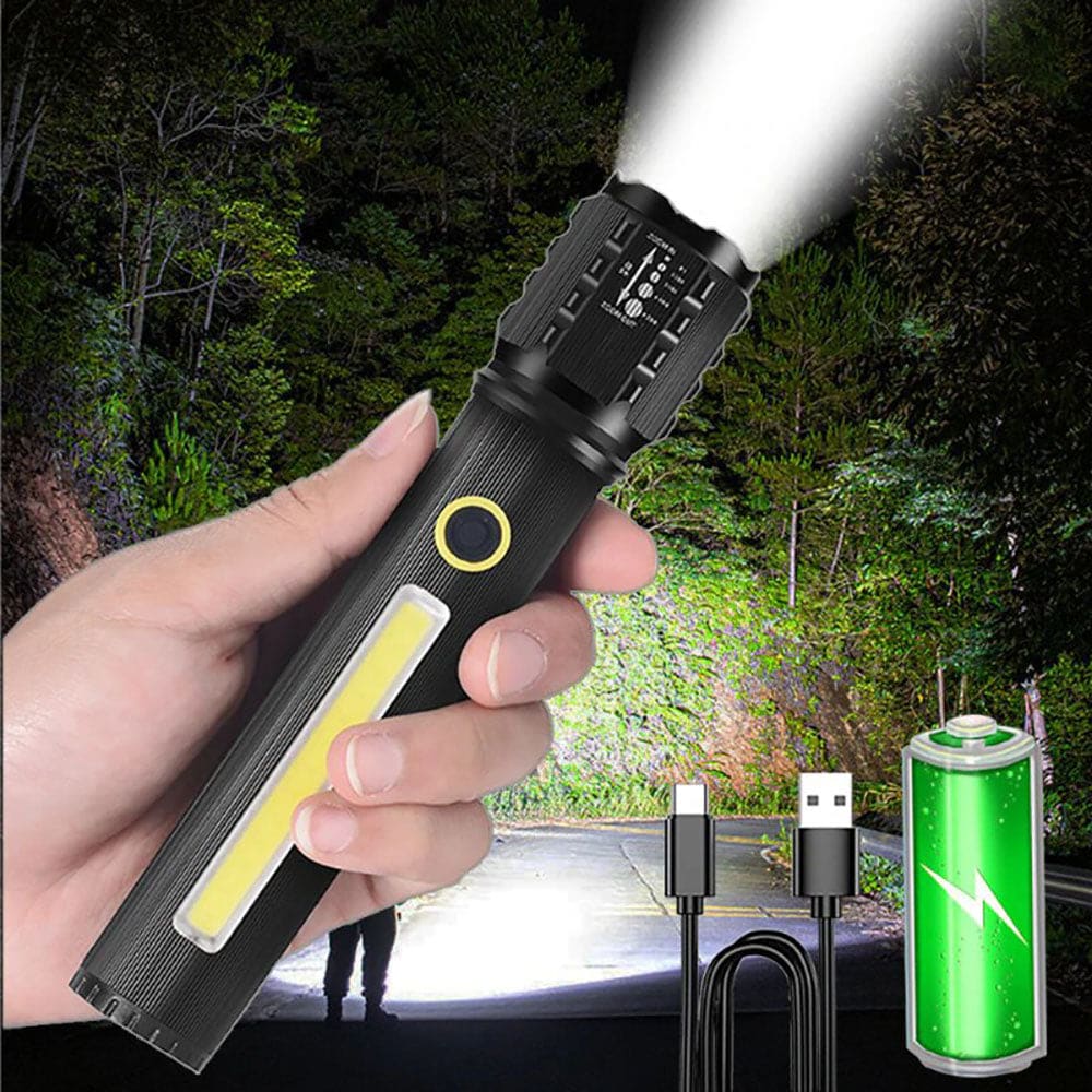Linterna led con zoom 3 modo